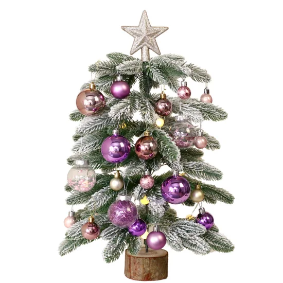 Piccoli ornamenti natalizi Mini albero di Natale Decorazioni per il desktop Albero di Natale con pigna per forniture per feste